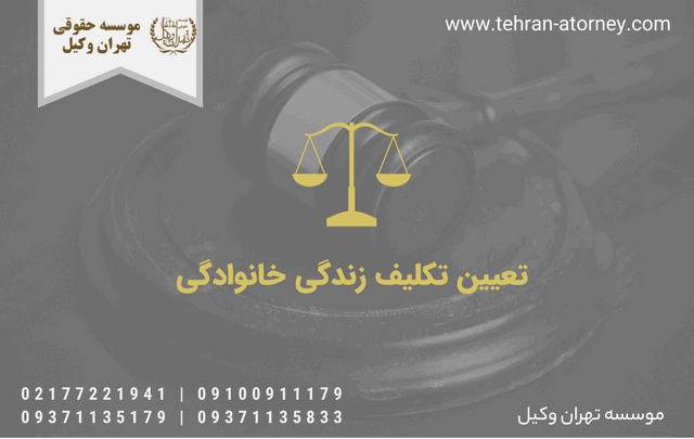 تعیین تکلیف زندگی خانوادگی 1572 تعیین تکلیف زندگی خانوادگی